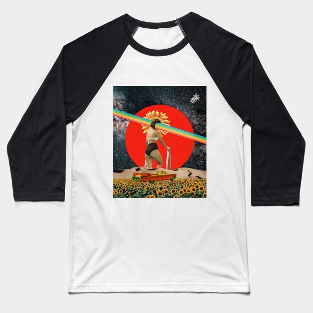 See the beauty of the sunflower field Baseball T-Shirt by Independent_BZ
